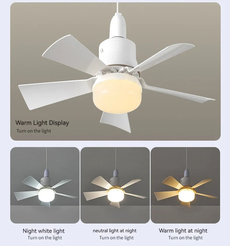 30W E27 Deckenventilator Licht mit Fernbedienung - LED Dimmfunktion, intelligenter leiser Ventilator für Schlafzimmer & Wohnzimmer | Brehn
