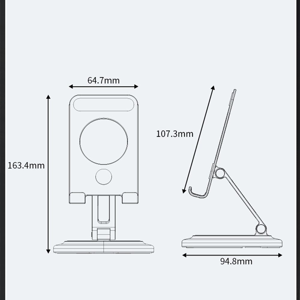 Brehn | 360 Rotierbarer Holzkippbarer Universeller Handyhalter