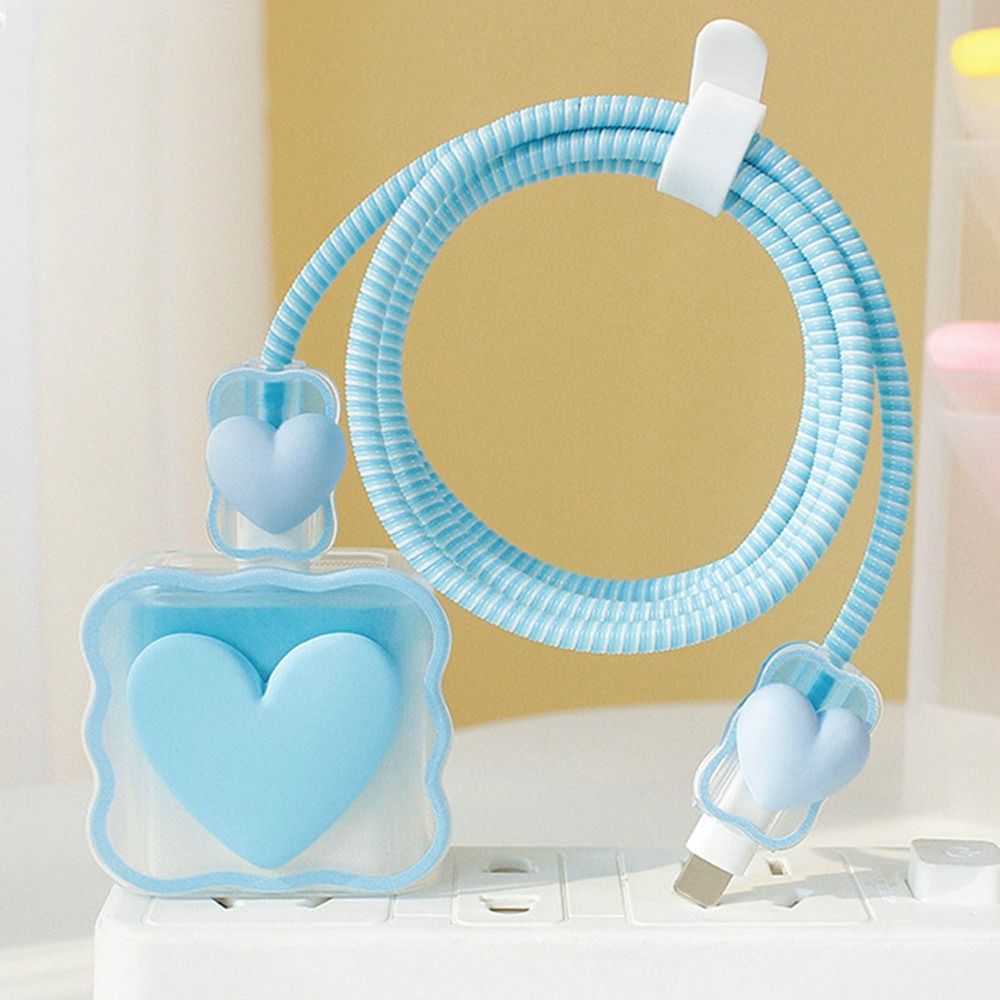 VIvolux | Transparent Love Lade-Kabel Schutz-Hülle
