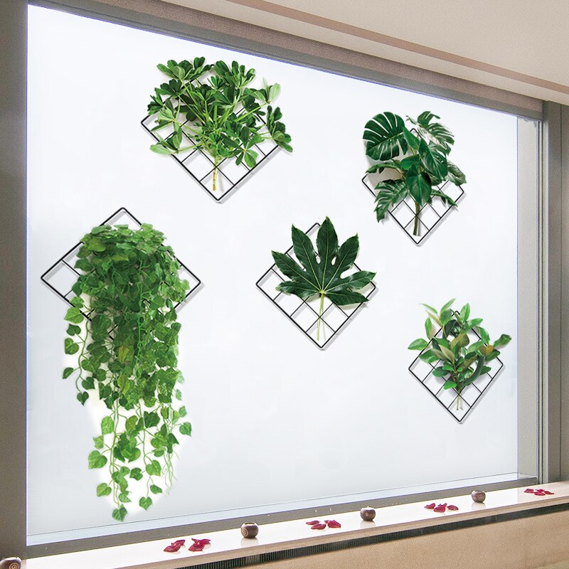 3D Natur Wind Grün Pflanze Wandaufkleber | Brehn