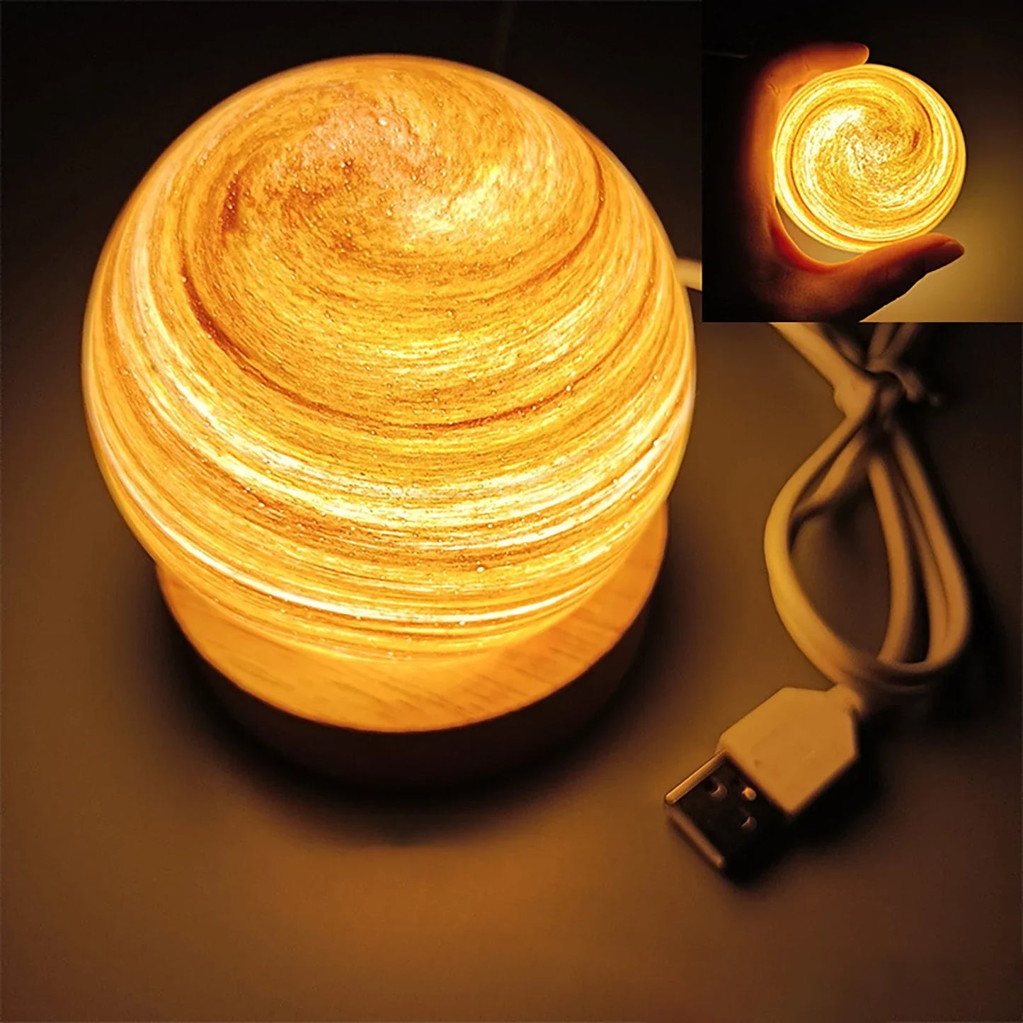 Brehn | 3D Kristallplaneten Atmosphären Nachtlampe