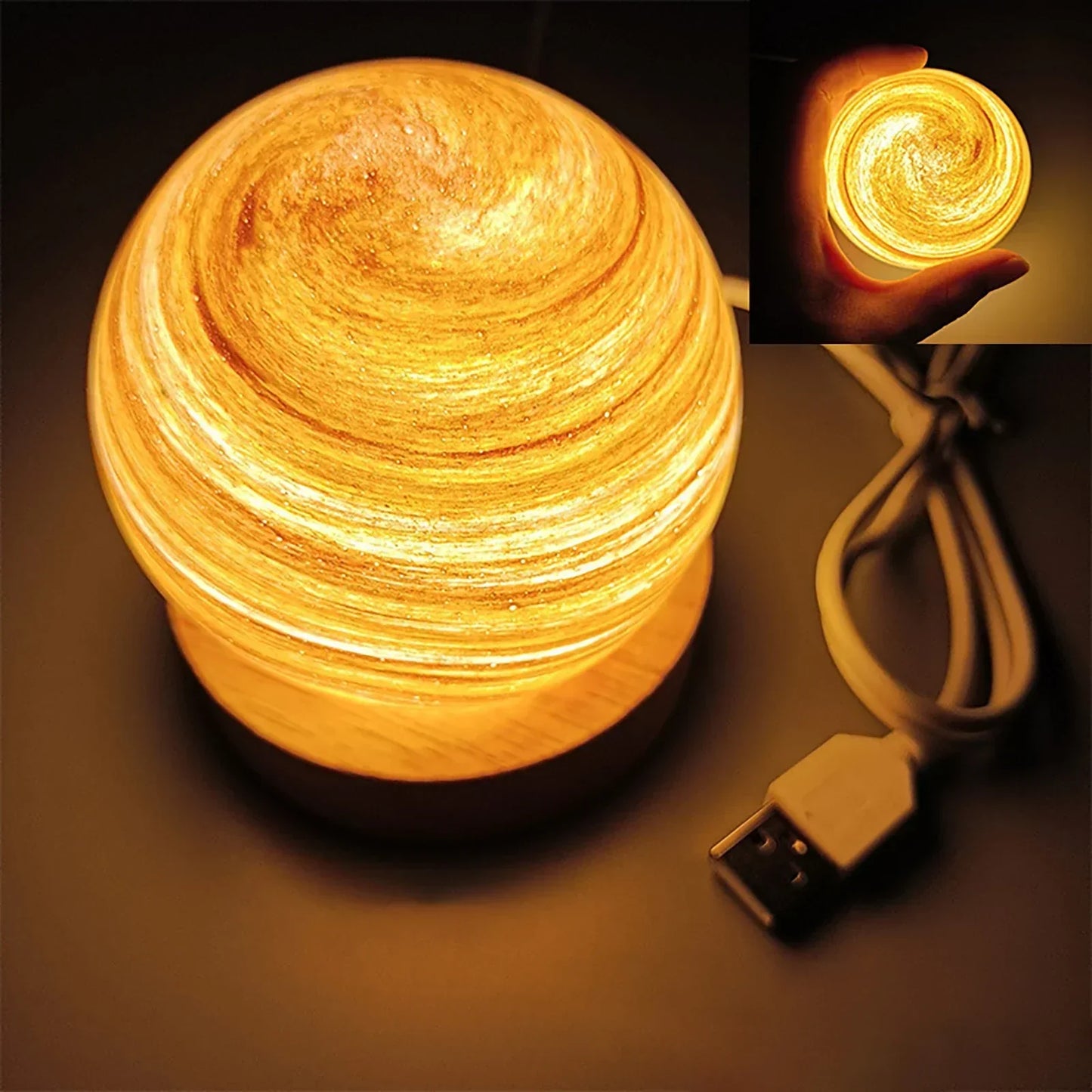 KosmosGlow - 3D Kristallplaneten Nachtlampe | Brehn