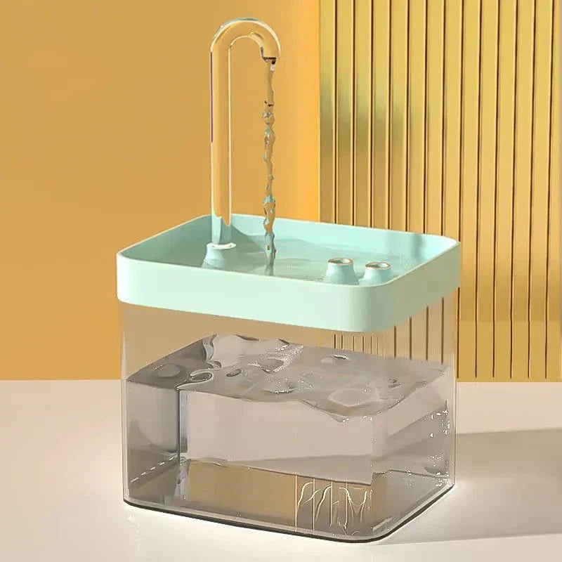 Brehn | Ultra-leise Haustier-Wasserbrunnen mit intelligenter Filtration - 1,5 l Edelstahl