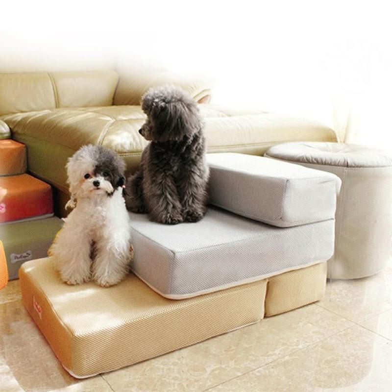 DOGSTEP PRO – Luxus-Hundetreppe für gelenkschonendes Klettern auf Sofa & Bett
