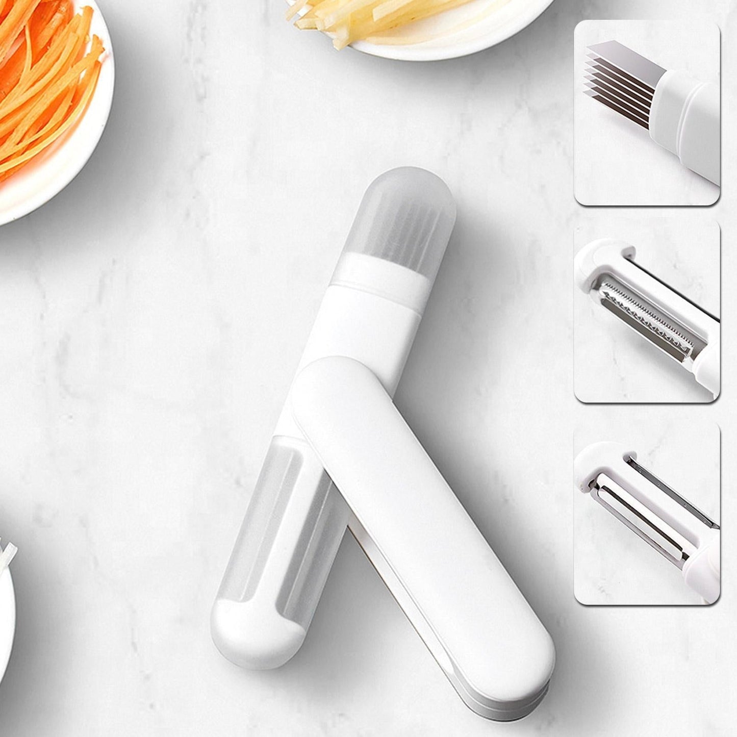 Brehn | 3in1 Magic Helper Multifunktionaler Gemüseschäler