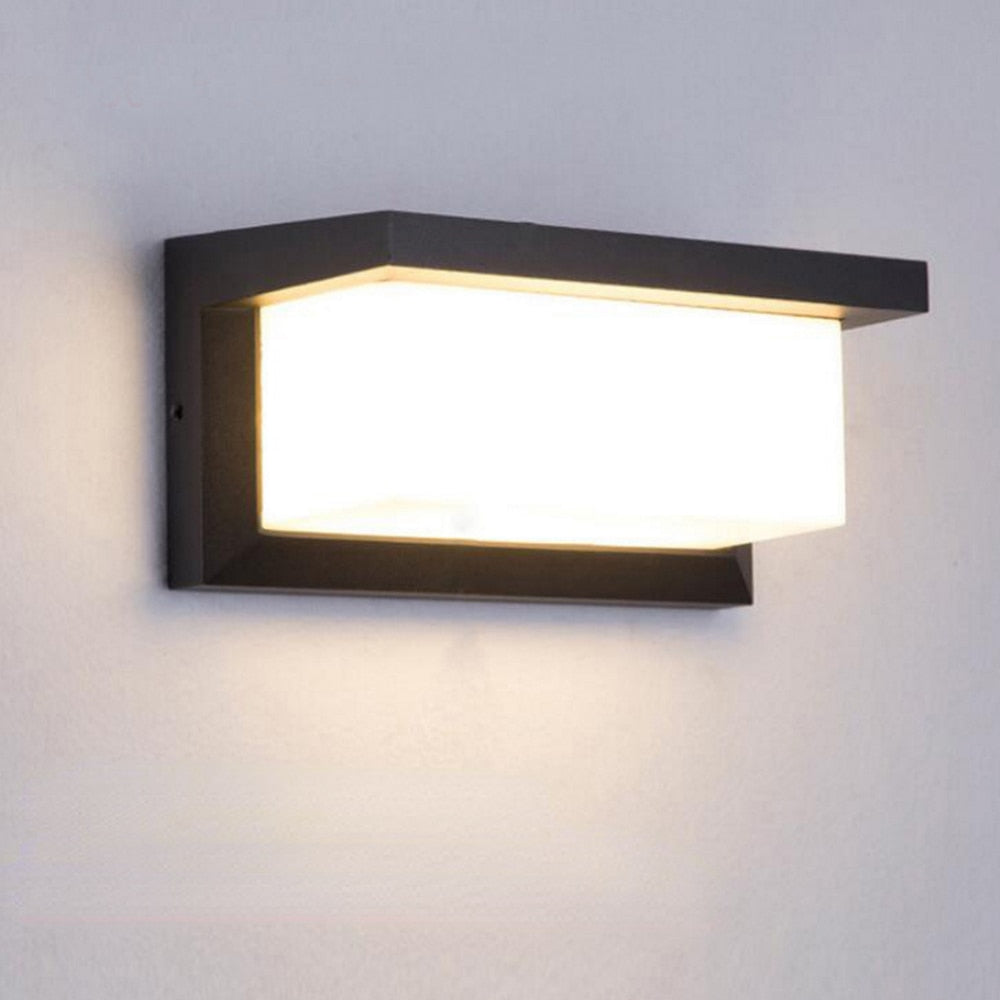 Guifi - Wasserdichte LED Außen Schwarz Wandlicht Modernes Design | Brehn