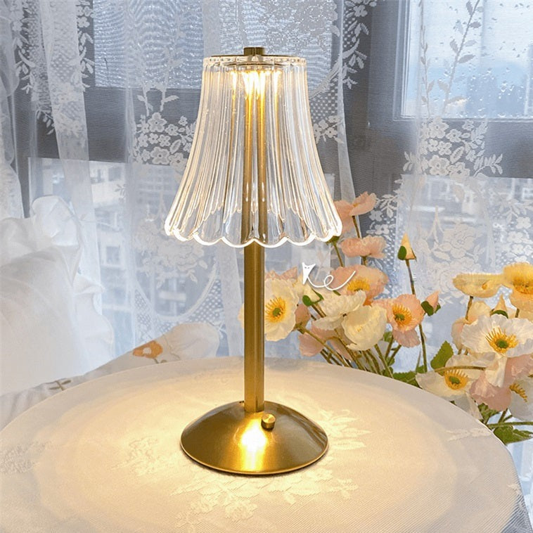 Goldene Kristall-Tischlampe - Aurora Luxe | Brehn
