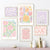 Pink Lavendel Gänseblümchen Blumenmarkt Poster Wandkunst Feine Kunst Leinwanddrucke Pastell Blumenbilder Für Wohnzimmer Schlafzimmer Kunst Dekor | Brehn