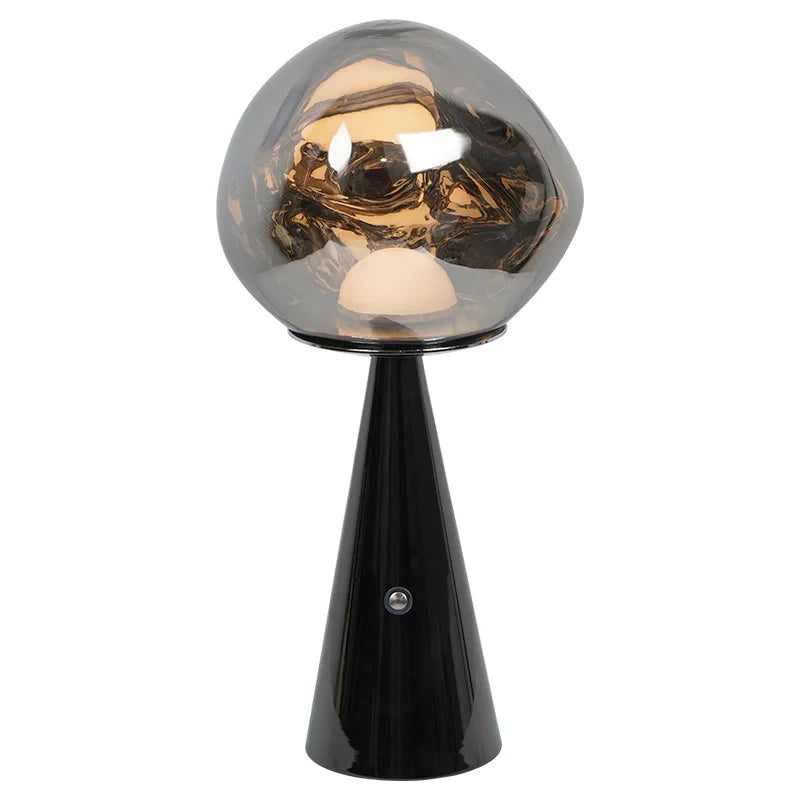 Moderne Mini-Tischlampe im Lava-Design mit LED-Licht - Dekorative Lampe für Wohnzimmer, Schlafzimmer & Büro | Brehn