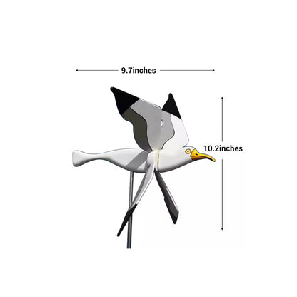 Möwen-Windmühle Gartendekoration