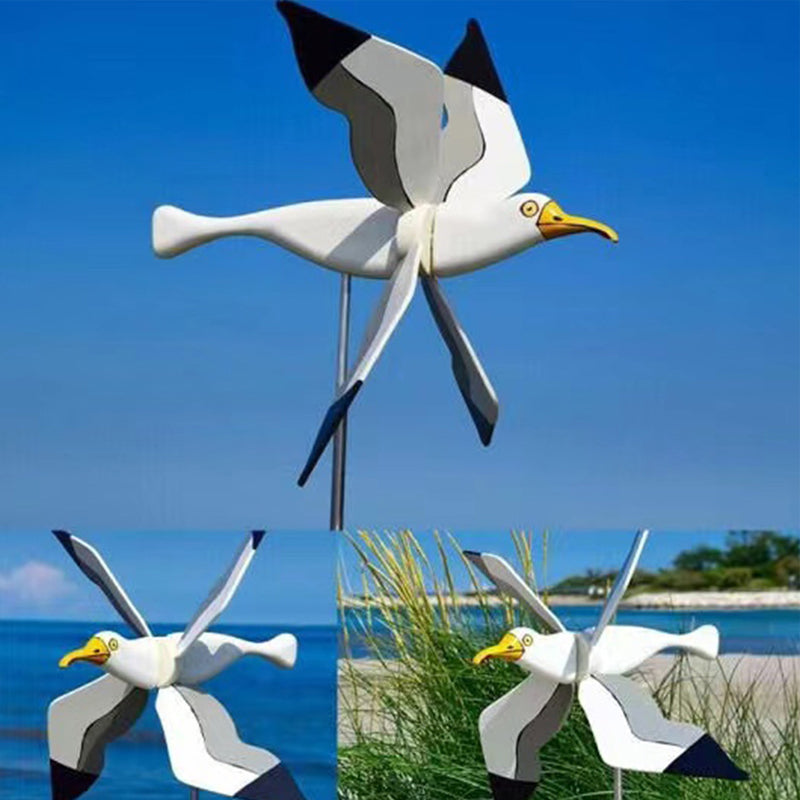 Möwen-Windmühle Gartendekoration