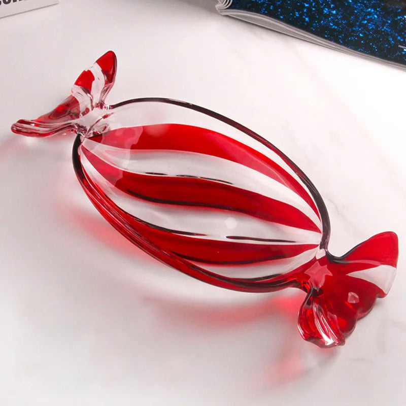 Candy-förmiger Glas Snackteller | Brehn