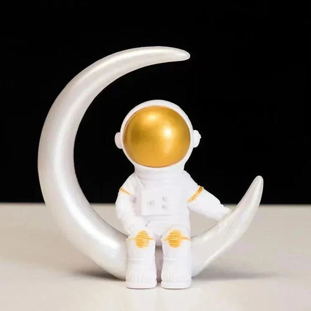 Brehn | Harz-Astronaut-Figur Statue Raumfahrer Skulptur Pädagogisches Spielzeug Schreibtisch-Dekoration Astronaut-Modell Für Kinder Geschenk