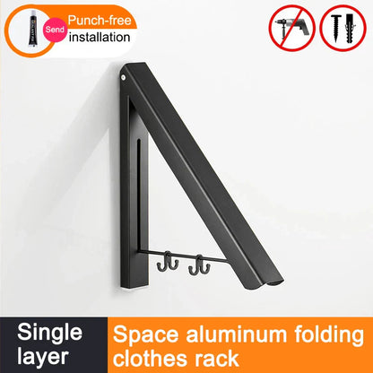 Platzsparender faltbarer Wandkleider-Aluminiumständer | Brehn