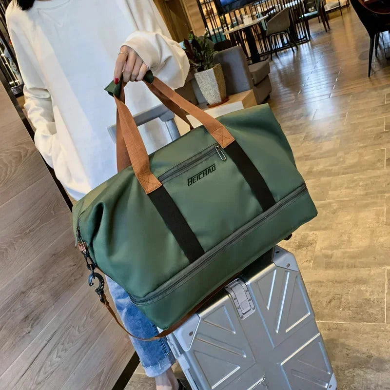 Brehn | VOLARIS Fitness-Reisetasche | Große Kapazität | Trockennass-Trennung | Hand- & Schultertasche für Damen
