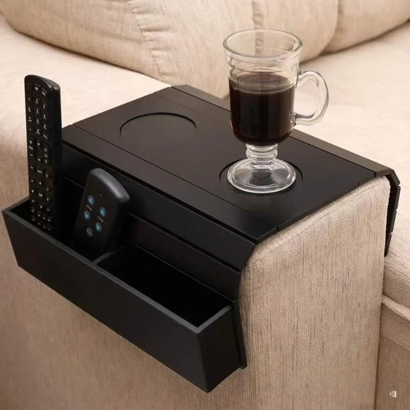 Minimalistischer Bambus-Sofa-Armlehnen-Organizer