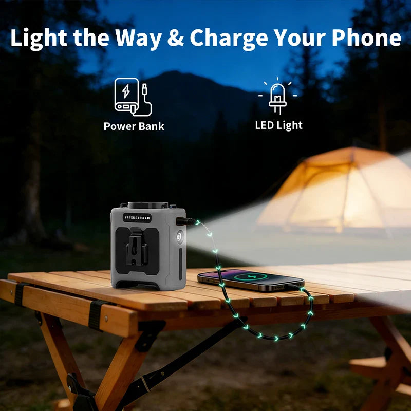 10000mAh Taillenklem Ventilator mit Power Bank – Tragbarer Freisprech-Akku Ventilator | 5-Geschwindigkeits-Kühlung, Batteriestatusanzeige, USB-Ladung, Tragbarer Ventilator für den Außenbereich | Brehn