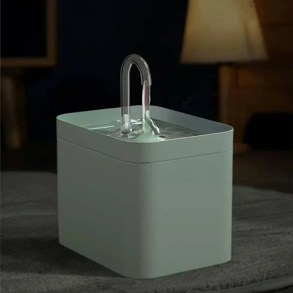 Brehn | Ultra-leise Haustier-Wasserbrunnen mit intelligenter Filtration - 1,5 l Edelstahl