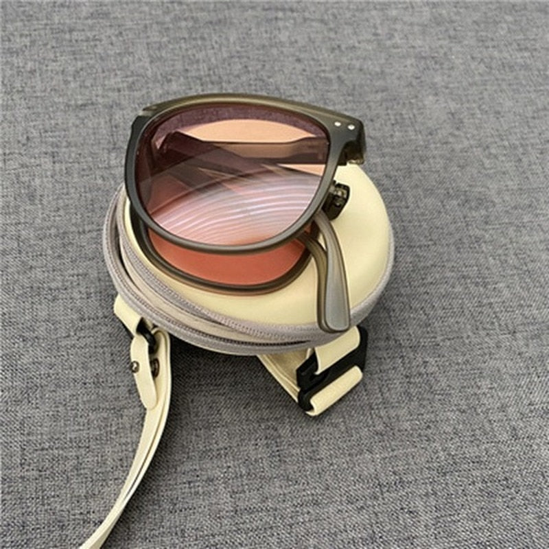 Brehn | Anti-UV faltbare Mode Flex klare Sicht Sonnenbrille