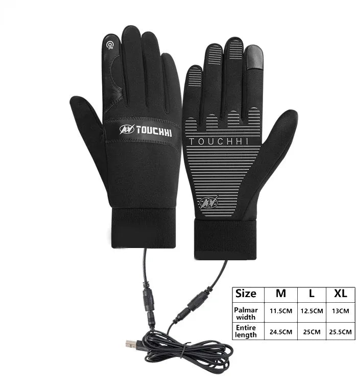 Brehn | ThermaGlide USB beheizte Handschuhe | Wasserdicht & Touchscreen-kompatibel | Winterhandschuhe für Skifahren, Motorradfahren & Outdoor
