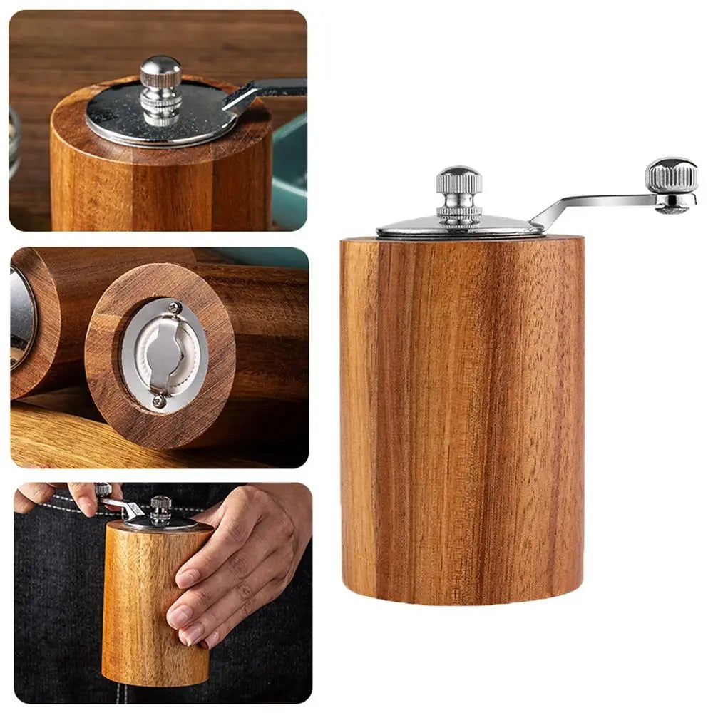 Brehn | Luxuriöses Set aus manuellen Salz- und Pfeffermühlen aus Holz