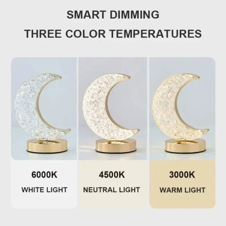 Halbmond Kristall Lampe | Brehn