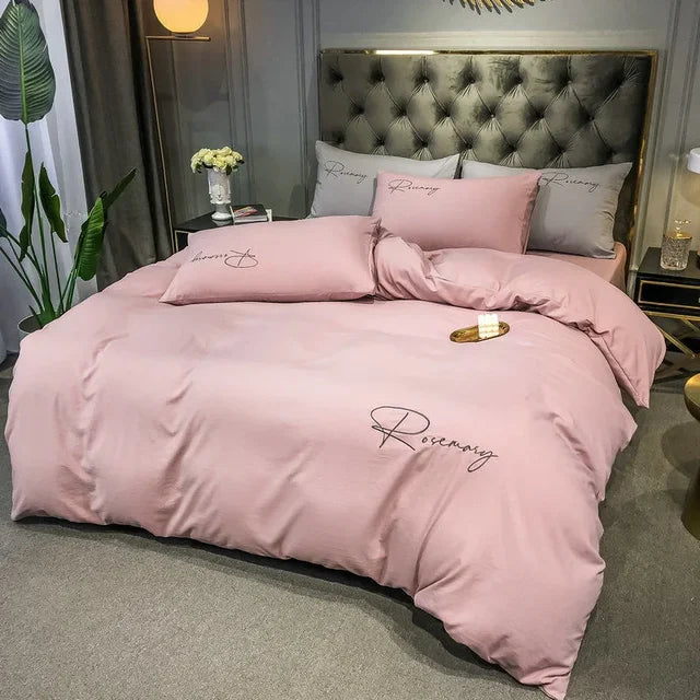 Luxus-Dekbedovertzug mit Eleganter Stickerei – Weich, Atmungsaktiv und Hochwertig | Brehn