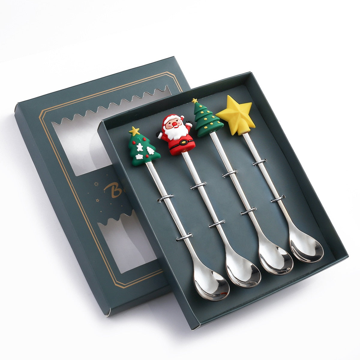 Brehn | 4 Stück Weihnachts beste Wünsche Geschirrset