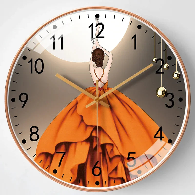 Brehn | Moderne Wanduhr Eleganz im Schlafzimmer