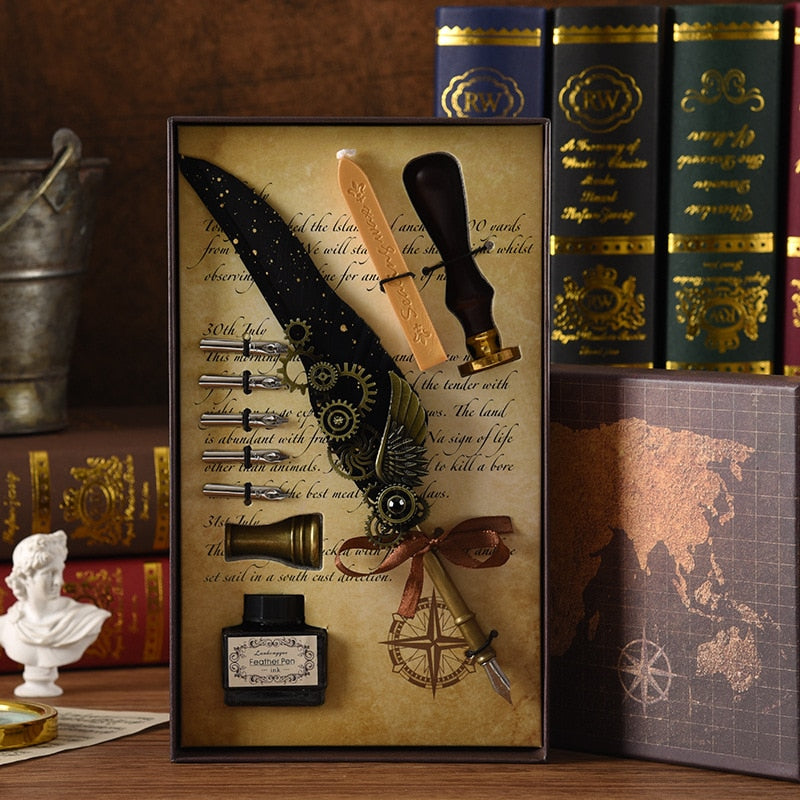 Brehn | Phoenix Feather Mechanik Kalligrafie Stift Set