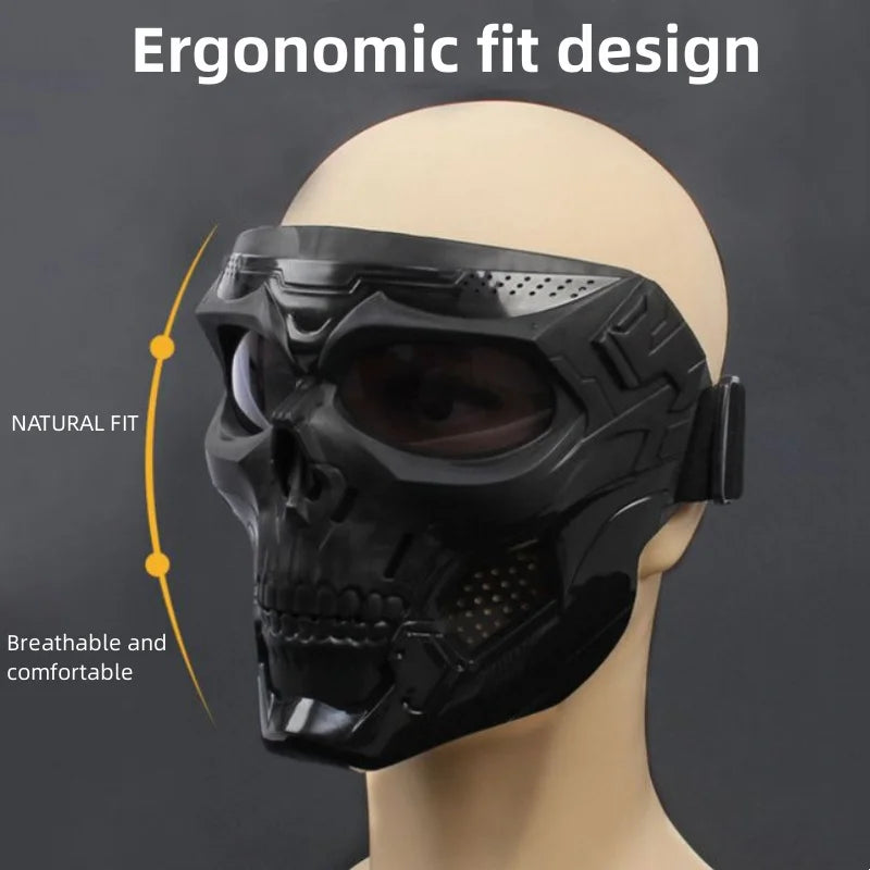 Brehn | Skull Horror Off-Road Motorradmaske