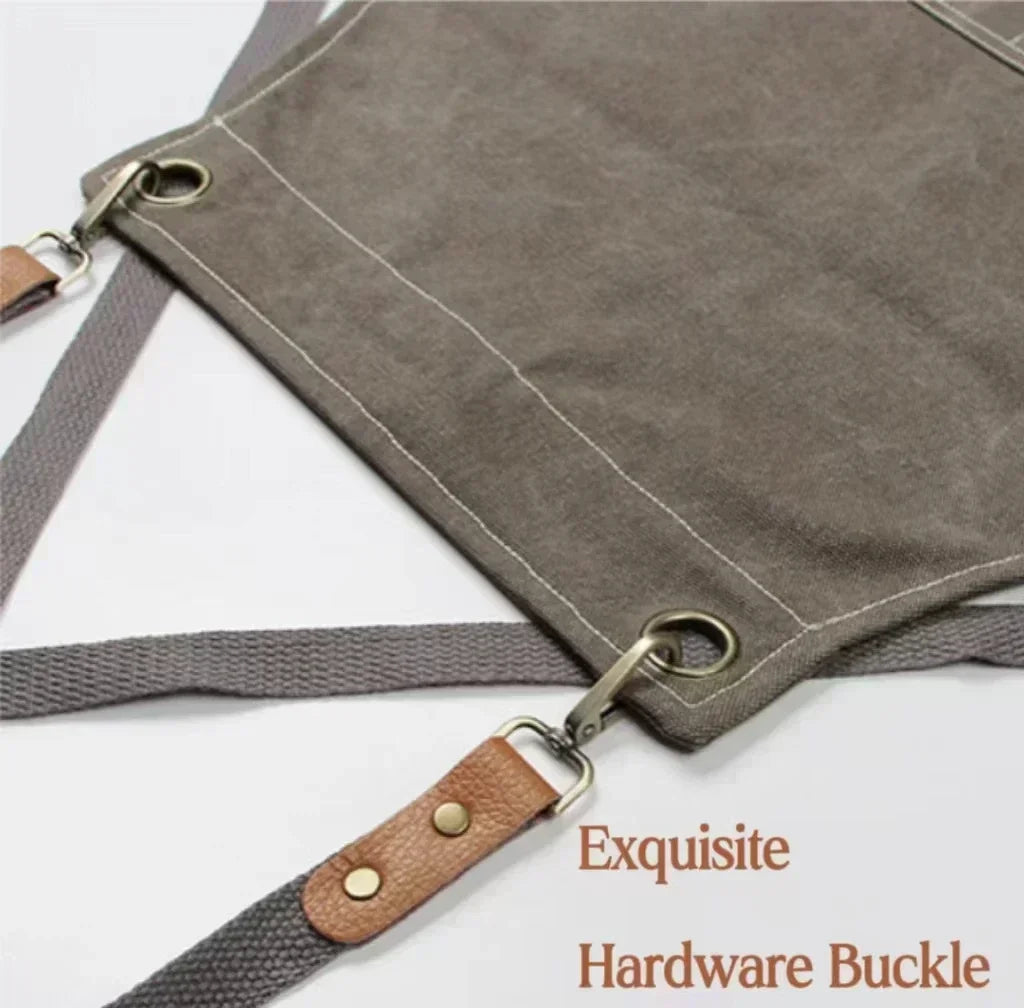 Canvas Schürze mit Taschen, verstellbar, Unisex | Brehn
