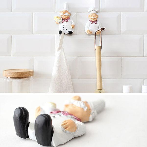 Selbstklebender Chef Plug Hook Holder (Set von 2) | Brehn
