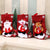 Brehn | Set Rote Weihnachtsstrumpf mit Weihnachtsmann, Schneemann und Rentier für festliche Dekoration