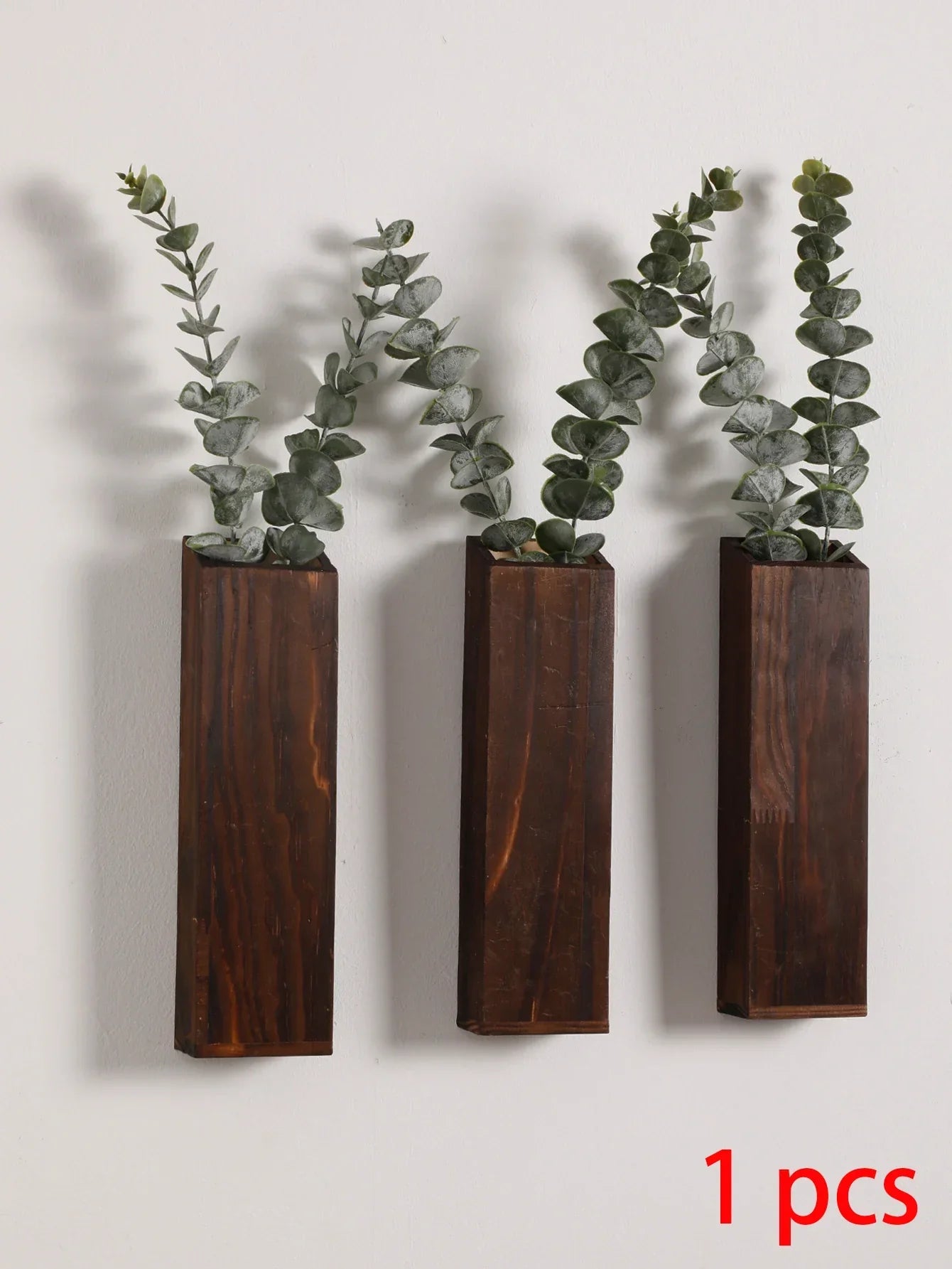 Handgefertigte nordische Holzvase Wandpflanzer - Natürliche Maserung, minimalistisches skandinavisches Design, perfekt für langstielige Blumen und Wohnkultur, vielseitige und elegante dekorative Stücke