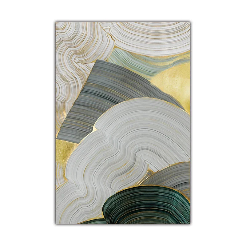 Grün Beige Grau Fließende Wirbel Abstrakte Wandkunst Feine Kunstdrucke Bilder Für Moderne Wohnung Esszimmer Wohnzimmer Kunst Dekor | Brehn