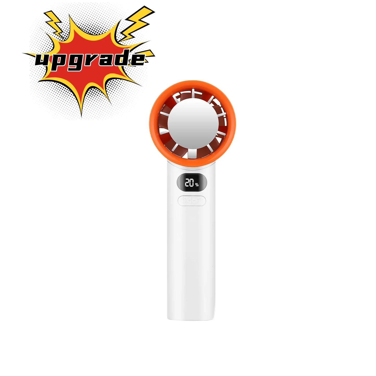 Tragbarer Mini bladeless Handventilator – USB wiederaufladbarer tragbarer persönlicher Ventilator mit 120-Geschwindigkeit Hochgeschwindigkeitsluftstrom, elektrischer Kühventilator | Brehn