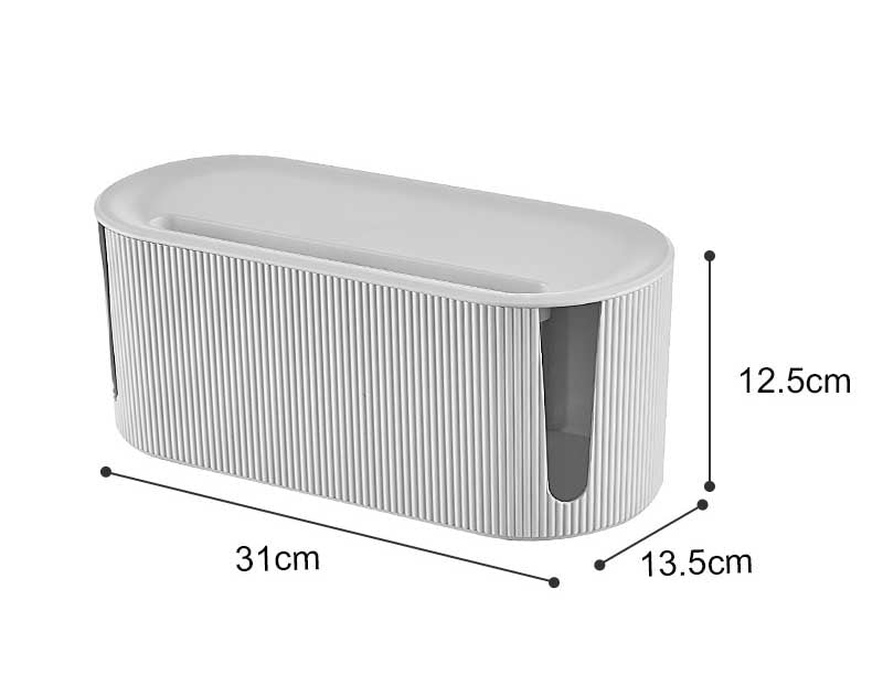 Brehn | Design Aufbewahrungsbox | Organizer für Kabel, Adapter und Steckdosenleisten