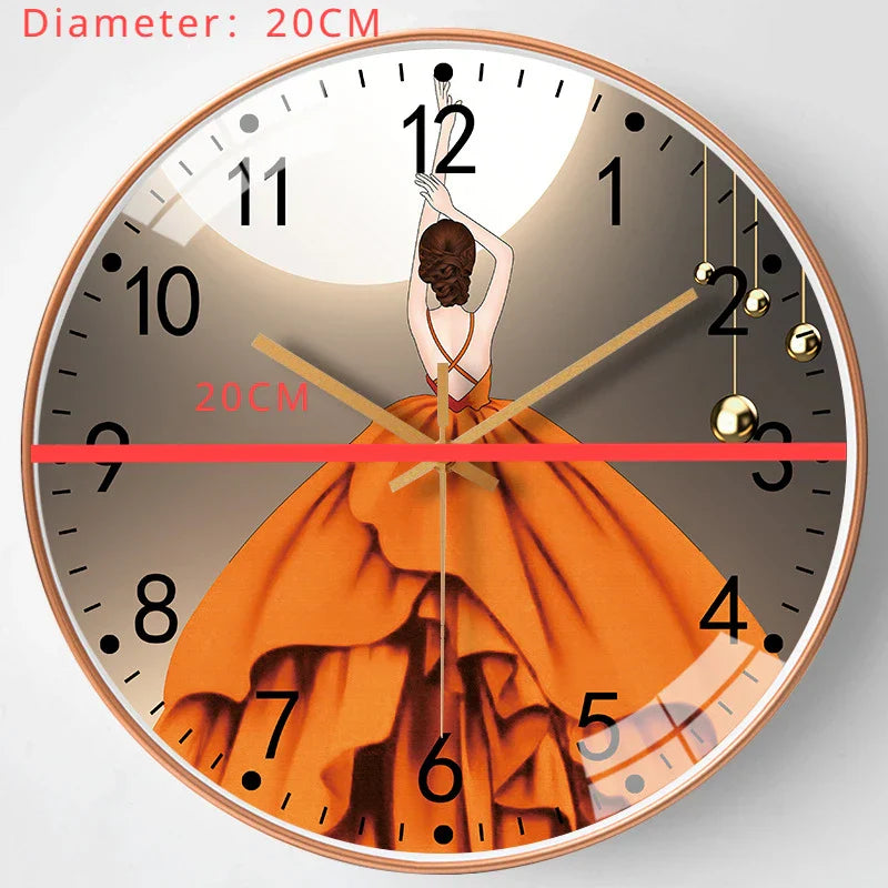 Brehn | Moderne Wanduhr Eleganz im Schlafzimmer
