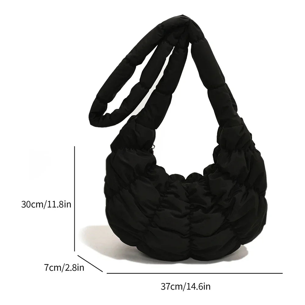 Puff Croissant Schultertasche