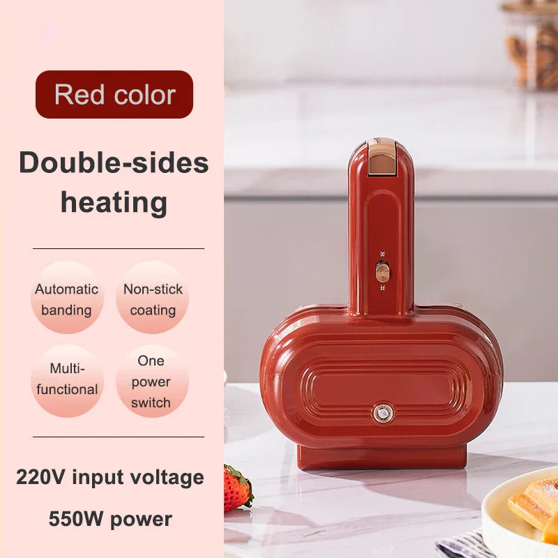 VIvolux | Mini Antihaft-Toastpress-Grillmaschine