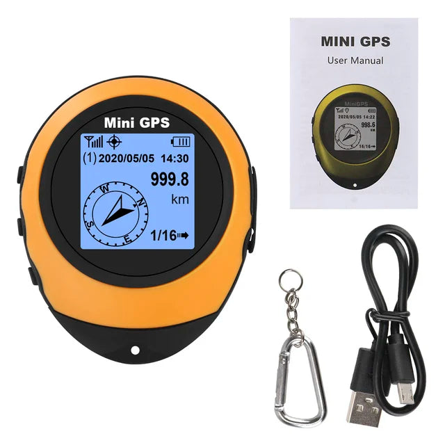 Brehn | Kompakter Satellit GPS Navigator Hochpräzisionskompass Tracker Gerät