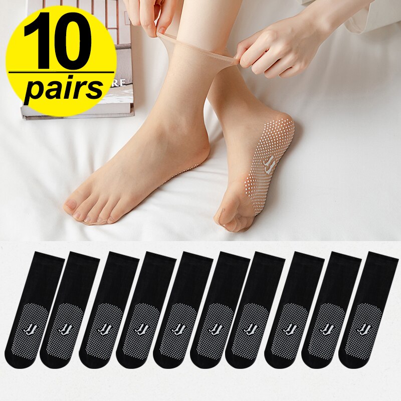VIvolux | Sommer Typ Atmungsaktive Ultra-dünne Seiden Damen Socken