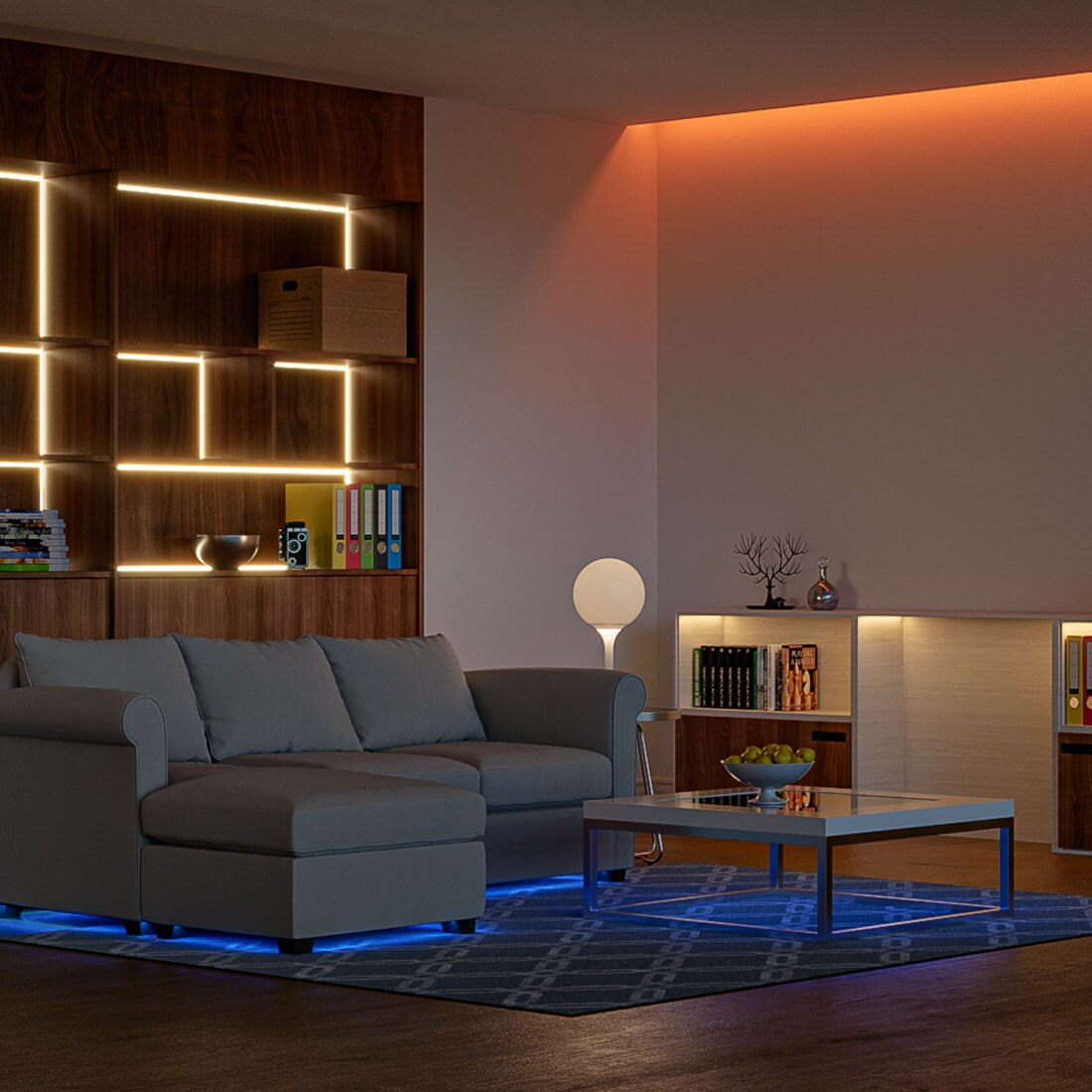 VIvolux | L-förmiger transparenter LED-Streifenverbinder