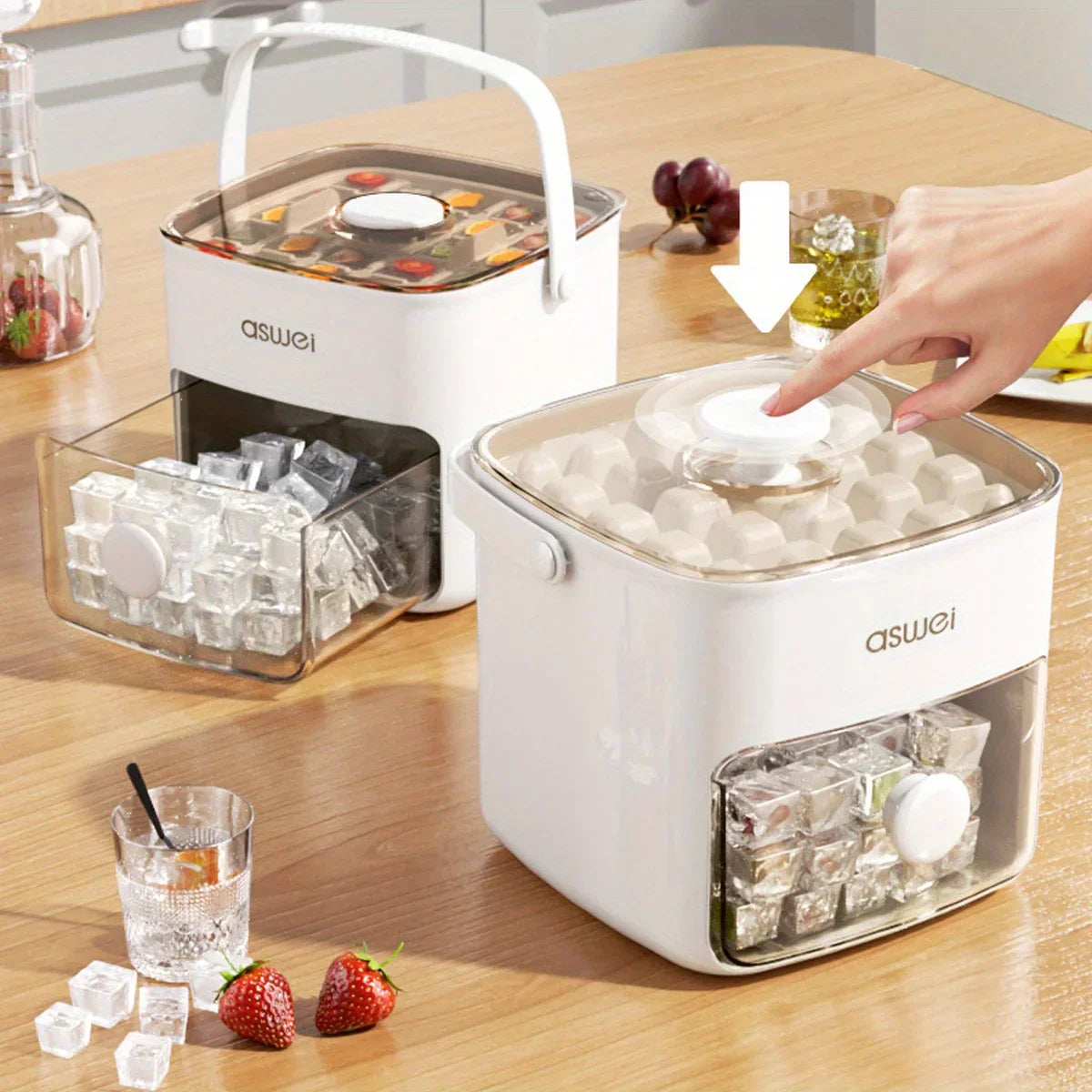 Brehn | Einfacher Pop Out Eiswürfelform Box