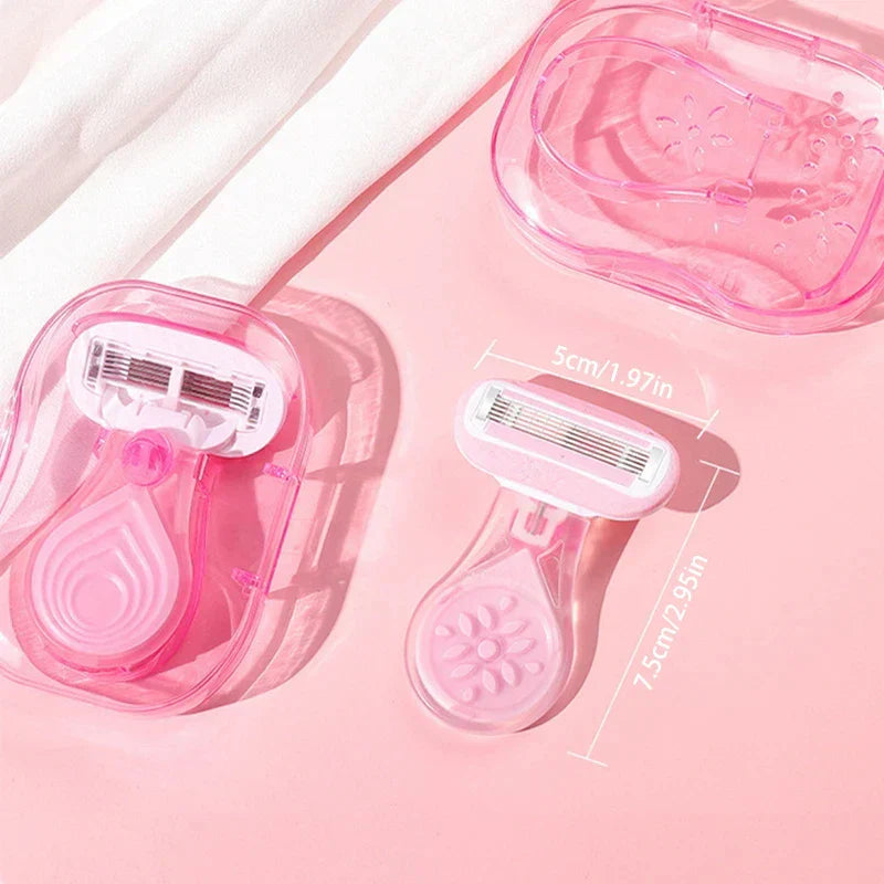 Brehn | Kompakt Pink Lady Schutz Rasierer Set