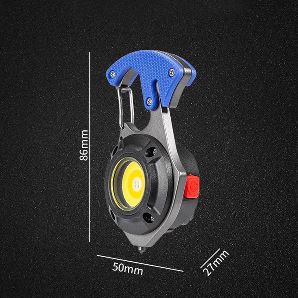 7in1 Taschenlampe Survival Camping Schlüsselanhänger | Brehn