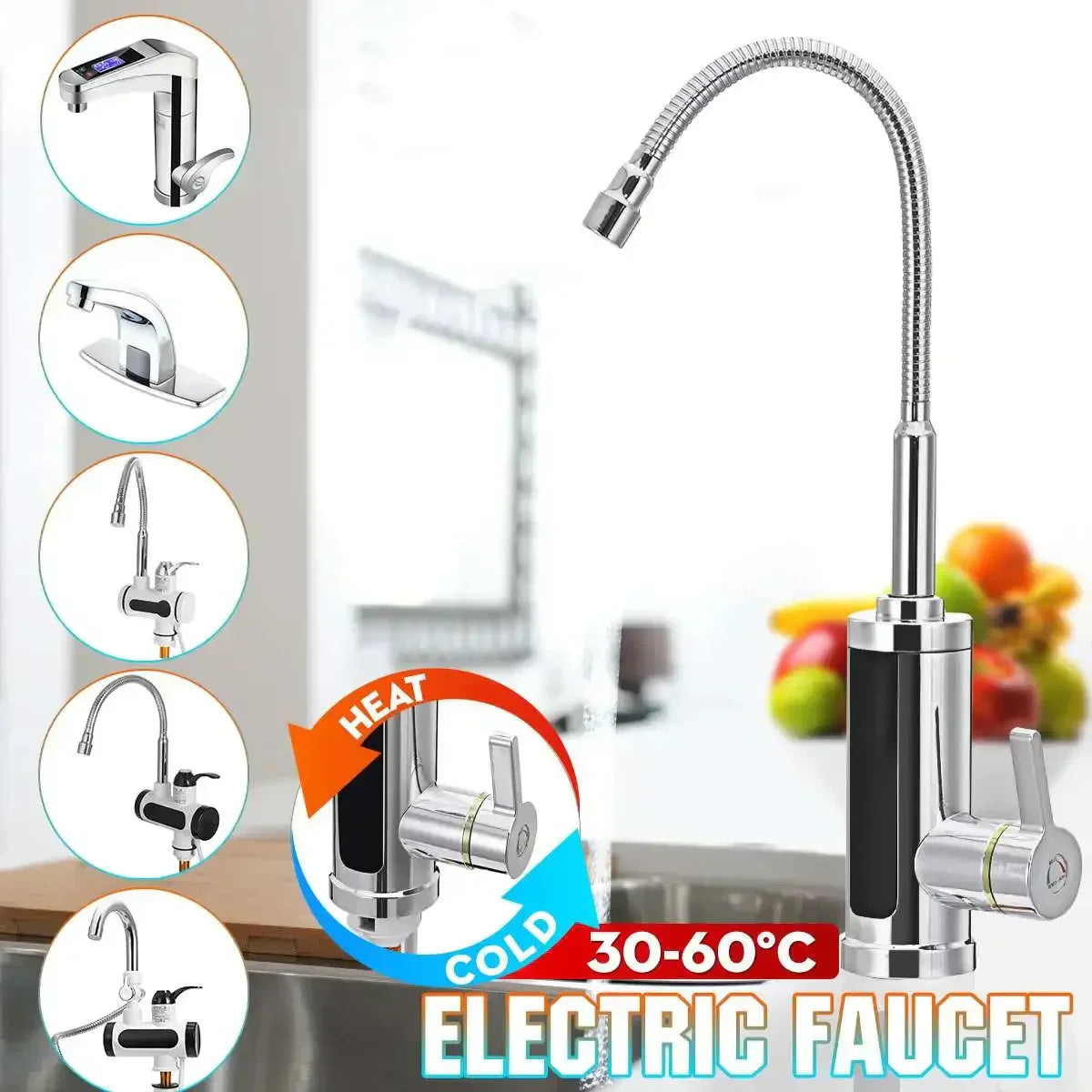 3000W Elektrischer Küchenwasserhahn mit Sofortwarmwasser - FlowHeat