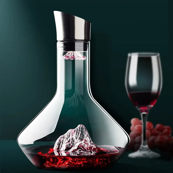 1500ml Iceberg Dekanter Kreativ bleifreies Kristallmaterial Luxus hochwertiges Zuhause Rotwein Weine Verteiler Dekanter Weinkrug