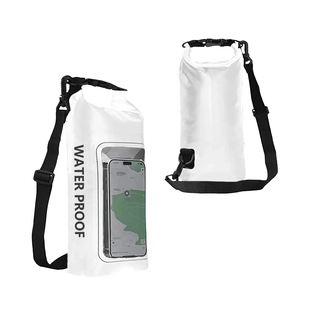 Brehn | AquaVault Wasserdichter Dry Bag 2L | Mit Touchscreen-Fenster | Outdoor-Tasche für Kajakfahren, Trekking & Wassersport